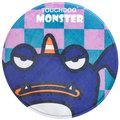 Touchdog Cartoon Crabby Tooth Monster Rounded Cat & Dog Mat - Navy Monster - One Size PB103